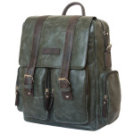 Кожаный рюкзак-сумка Fiorentino green/brown 
